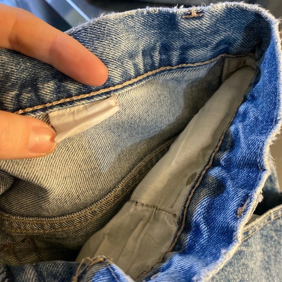 Vintage Highwaisted Baggy Skater Light Stone Wash Mom Jeans Bluenotes Zip Fly - Picture 4 of 4